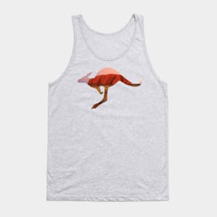 Kangaroo Uluru Ayers Rock Cut Out Tank Top